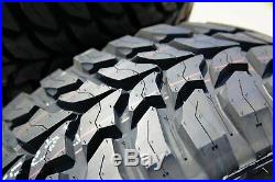 2 New Crosswind M/T LT 225/75R16 Load D 8 Ply MT Mud Tires
