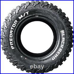 2 Tires Black Bear Predator M/T LT 35X12.50R20 Load F 12 Ply MT Mud