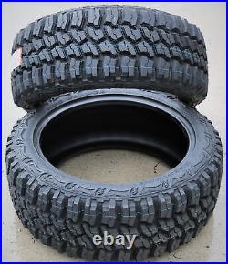 2 Tires Deestone Mud Clawer R408 LT 33X12.50R20 Load F 12 Ply MT M/T Mud