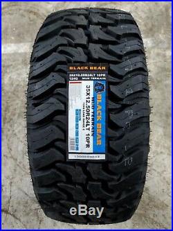 35X12.50R24LT Black Bear MUD TERRAIN M/T 124Q 10PLY LOAD E (SET OF 4)
