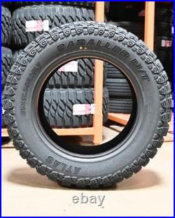 4 NEW ATLAS PARALLER M/T 33X1250R15 Load C 6 Ply MT Mud Terrain 33125015 R15