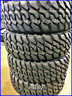 4 New Atlas Tire Priva M/T LT 33X12.50R15 Load C 6 Ply MT Mud Tires