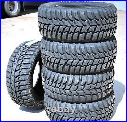 4 New Crosswind M/T LT 33X12.50R15 Load C 6 Ply MT Mud Tires