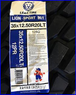4 New Leao Lion Sport MT LT 35X12.50R20 Load F 12 Ply M/T Mud Tires