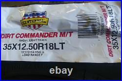 4 Tires Centennial Dirt Commander M/T LT 35X12.50R18 Load F 12 Ply MT Mud
