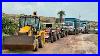 Jcb 3dx Loading Mud In Tata Tippers U0026 Tractors Swaraj 855 Fe New Holland 3630 4x4 Tractor